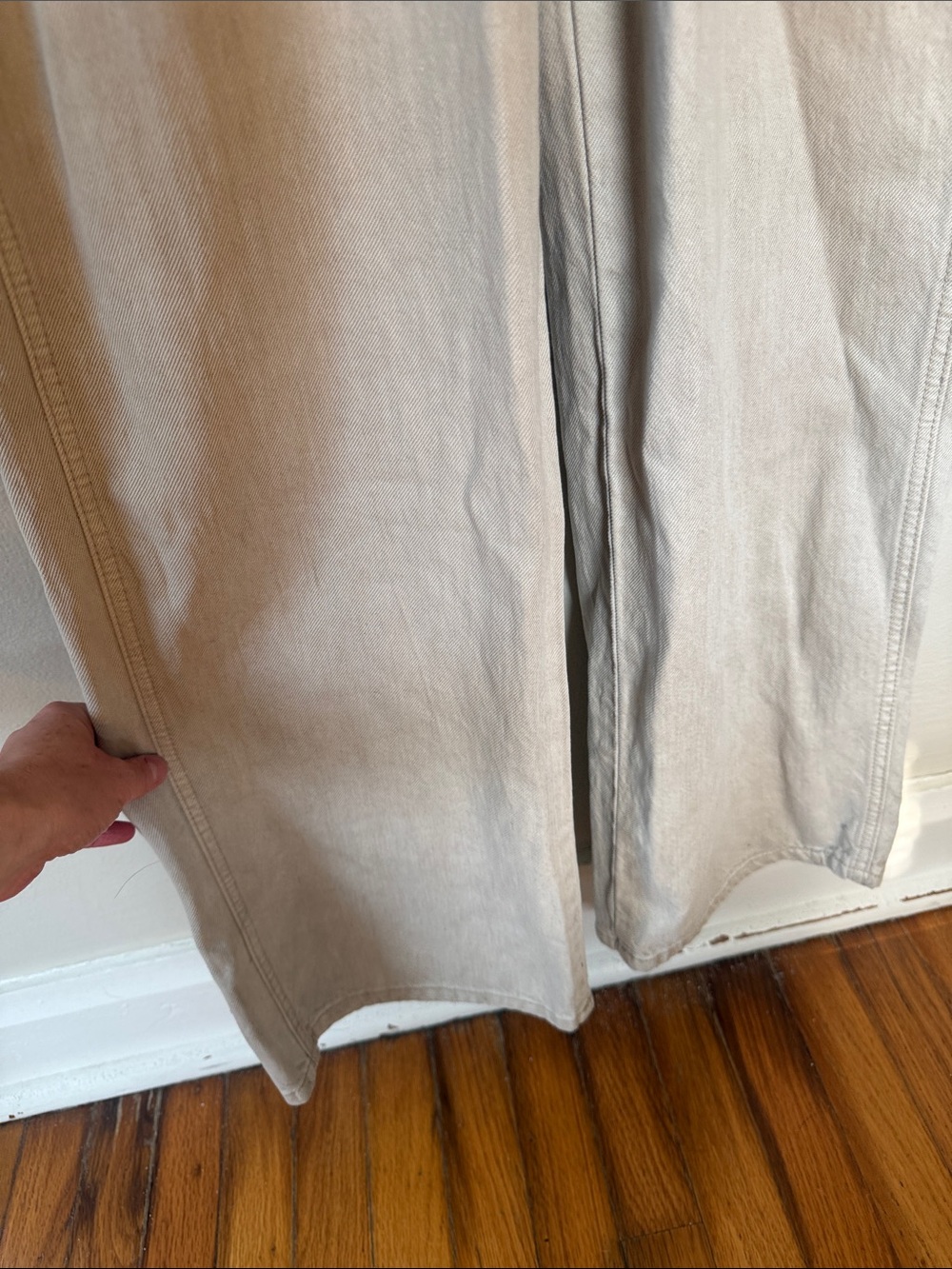NWT Women's Utility Jumpsuit in Light Beige 4 - Picture 4 of 5